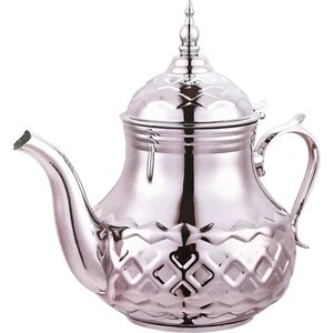 Theepot RVS - 1.2 Liter - Oosterse Turkse & Marokkaanse Theepotten