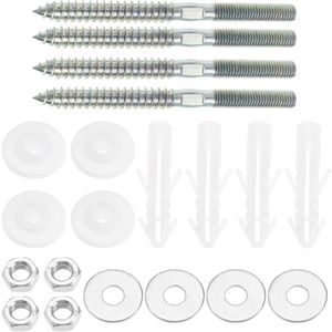 2 Set of Dual-Thread Self Tapping Screws for Bathroom Sinks - Universal Fixing Accessories