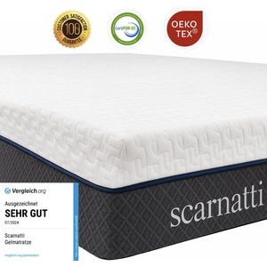 Comfort Matras 140x200 - 2in1 Koudschuim / Traagschuim - 18cm hoog eenpersoonsmatras - Bamboe tijk - logeermatrassen - Matrassen - 140 x 200 cm
