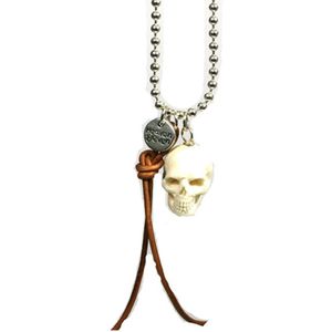 Heaven Eleven heren Ketting ballchain - schedel van hertegewei