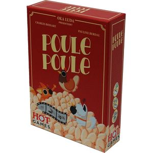 Poule Poule - Kaartspel voor alle leeftijden met 15 eieren, 10 kippen en 10 vossen