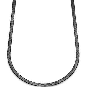 Lucleon - Heren - Roestvrij Staal Schakelketting - Zwart