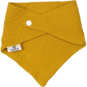 MONKIEZZ® BANDANA | Mustard | geel | slabbetje | banada slab | kinder fashion | baby | mode