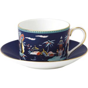 WEDGWOOD - Wonderlust - Theekop&schotel Blue Pagoda