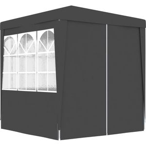 VidaXL Professionele Partytent 2x2m Antraciet - Zijwanden - 90 g/m²