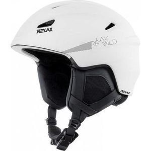 RELAXX Skihelm Wit - Luxe skihelm met wol van binnen - Maat M 56-58 - Optimale comfort en ventilatie - Dames/Heren - Warme oren