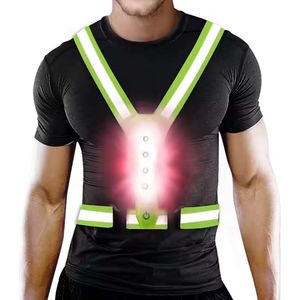 Hardloopvest met verlichting - Reflecterend hardloopvest - LED hardloopvest - Oplaadbaar LED vest - Wandel verlichting