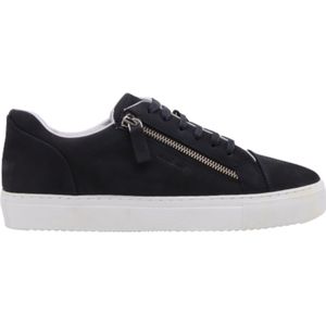 Low Top Rits - Blauw maat 44 | Mondain | Heren sneaker | Nubuck leer