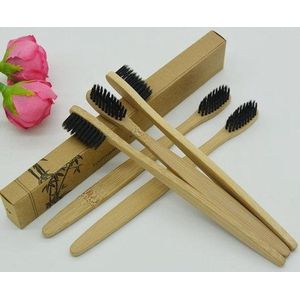 Set van 5 stuk(s) Bamboe Tandenborstel