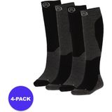 Apollo (Sports) - Skisokken Unisex - Black Design - Maat 43/46 - 4-Pack - Voordeelpakket