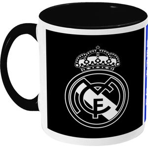 Real Madrid Mok - Logo - Koffiemok - Madrid - UEFA - Champions League - Voetbal - Beker - Koffiebeker - Theemok - Zwart - Limited Edition