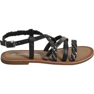 Vertbaudet Leren sandalen met kruisbandjes