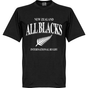 Nieuw Zeeland All Blacks Rugby T-Shirt - Zwart - Kinderen - 140