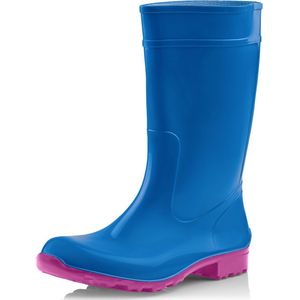 Ladeheid LA-LMG-967-Ilse Dames Regenlaarzen - Rubber – Hoog - PVC - Waterdicht – Zwart – 42