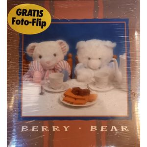 Henzo Fotoalbum - Berry Bear met foto flip boekje- 50 pagina's - H 30,5 x B 28 cm
