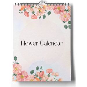 Bloemen Verjaardagskalender - A4 - Tijdloze kalender - 210 x 297 millimeter
