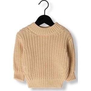 Quincy Mae Chunky Knit Sweater Truien & Vesten Unisex - Sweater - Hoodie - Vest- Beige - Maat 62/68