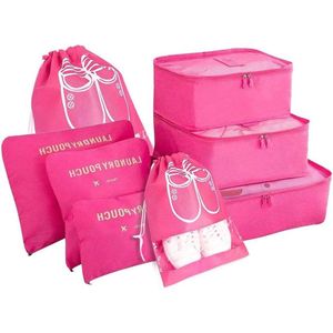 Travel Packing Cubes Multifunctionele Koffer Organizer voor Reisbenodigdheden - Set van 8 STKS packing cubes