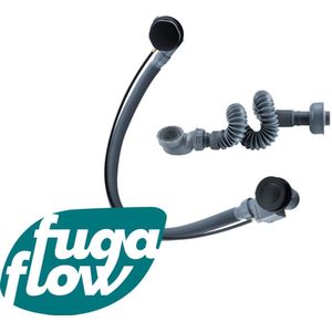 Fugaflow Eccelente Sobrado badafvoer opbouw - draaibediening met vulfunctie - verlengde badafvoer - mat zwart