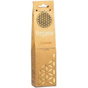 Organic Goodness Jasmijn Wierookkegels + Houder