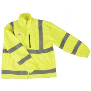 Dunlop - Reflector vest - Waarschuwing vest hoge reflector veiligheid jas met zakken  - SIZE L