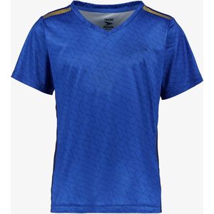 Dutchy Dry jongens voetbal T-shirt blauw zwart - Maat 134/140