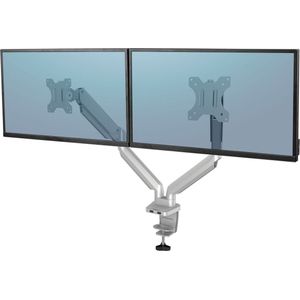 Fellowes Platinum Series monitor arm - Voor 2 schermen - 32 inch - Zilver