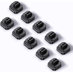 Verstelbare kabelmanagementhouder - 10 stuks kabelclips voor bureau - kabelhouder voor micro-kabel - USB C-oplaadkabel - HDMI-kabel - audiokabel