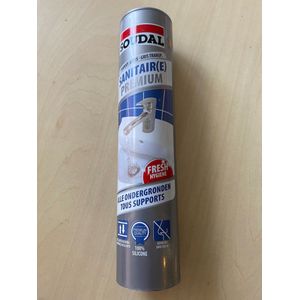 SOUDAL Sanitairkit transparant grijs kitkoker 310 ml