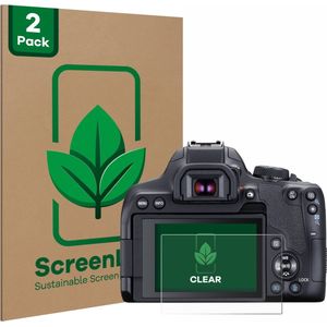 ScreenLeaf - Screenprotector voor Canon EOS 850D - Duurzame schermbescherming Folie Beschermfolie transparant (2 Stuks)