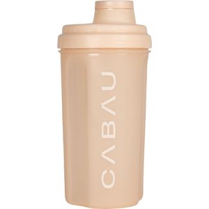 Cabau Shakebeker Beige (700 ml) - BPA-vrij - Klontvrij inclusief zeef - Proteïne Shaker - Voor jouw eiwit-en maaltijdshakes - Vaatwasser vriendelijk