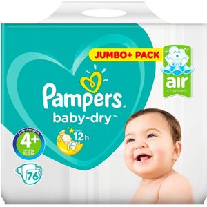 Pampers Baby-Dry Luiers Maat 4 - 76 Stuks