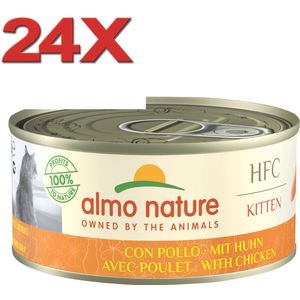 Almo Nature HFC - Kattenvoer voor Kitten - Kip - 24x150gr