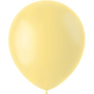 Ballonnen Matte Geel - 20 Stuks - 30cm - Feest - Opblazen - Verjaardag - Versiering