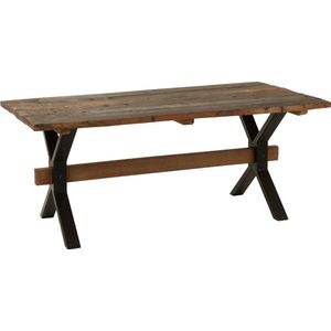 J-Line Eettafel Verouderd Hout Bruin