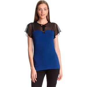 Pussy Deluxe - Blue Lovely Chic Top - M - Blauw