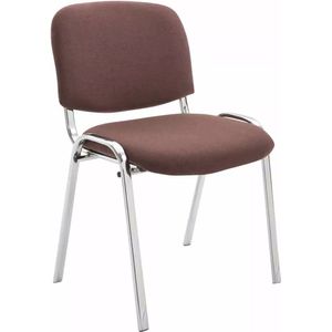In And OutdoorMatch stoel Tamara - vergaderstoel - 100% polyurethaan - Bruin - Bezoekersstoel
