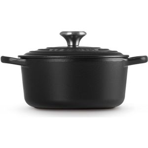 Le Creuset Gietijzeren ronde braadpan Mat Zwart 28cm 6,7l