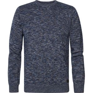 Petrol Industries - Heren Gemêleerde pullover Oswego - Blauw - Maat XL