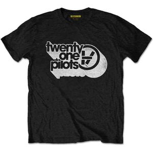 Twenty One Pilots - Vessel Vintage Heren T-shirt - M - Zwart