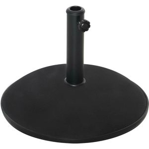 Outsunny Zonneschermstandaard zonneschermvoet 25kg parasolvoet ca. 50 cm cement zwart 840-047