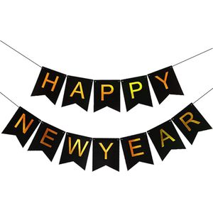 Happy New Year Versiering Slingers 2023 Oud En Nieuw Feest Artikelen Decoratie Helium Ballonnen Feest Versiering Goud