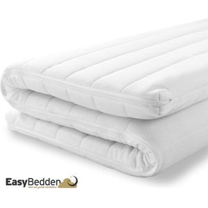 EasyBedden® Topper - Topdekmatras 160x220 - Koudschuim HR45 Hybrid  - Luxe Tijk - 6 cm dik - Orthopedisch - Actie !!!