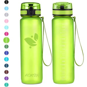 Drinkfles - 350 ml/500 ml/750 ml/1 l, waterfles BPA-vrij & Tritan lekvrije sportfles, volwassenen, drinkfles kinderen, fitness, hardlopen, yoga, fietsen, outdoor