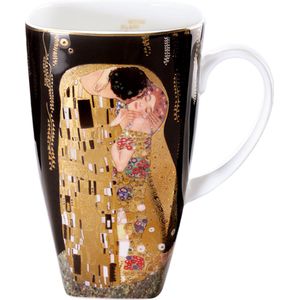 Goebel - Gustav Klimts-sKoffie / Thee Mok De Kuss-sBeker - porselein - 450ml - met echt goud