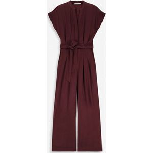 Sissy-Boy - Bordeaux rode jumpsuit met open rug