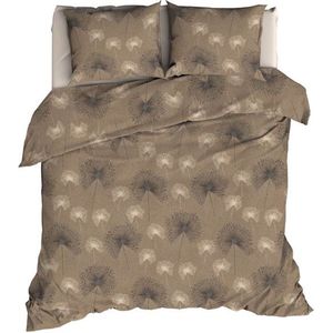 Satin d'Or Sparkling Dekbedovertrek - Extra breed - 270x200/220 cm - Taupe