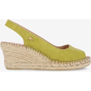 Fred De La Bretoniere Espadrille Sleehak Olijf - Maat 41