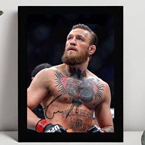 Conor McGregor Ingelijste Handtekening – 15 x 10cm In Klassiek Zwart Frame – Gedrukte handtekening – UFC - Ireland - The Notorious