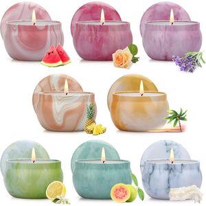 Geurkaarsen set - scented candles, aroma candles, candle gift set 8psc